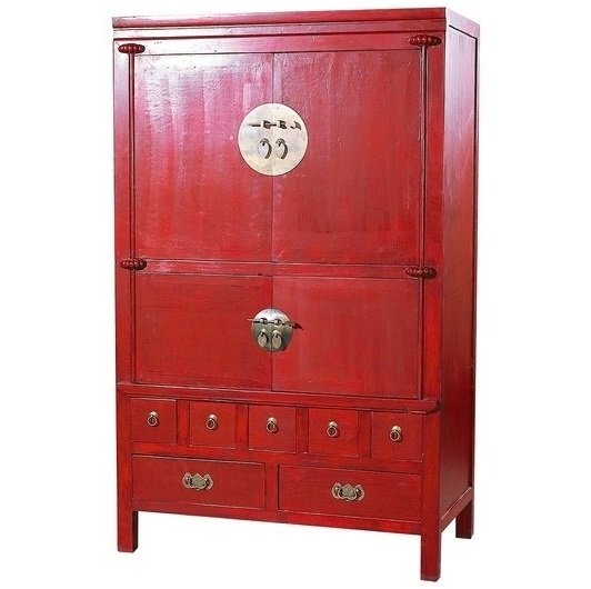 Шкаф в китайском стиле Red Box Красный Шкаф в китайском стиле Red Box Красный в Волгограде | Loft Concept