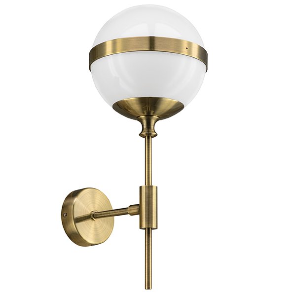 Бра Peggy Wall Lamp Gold Бронза Белый Бра Peggy Wall Lamp Gold Бронза Белый в Волгограде | Loft Concept