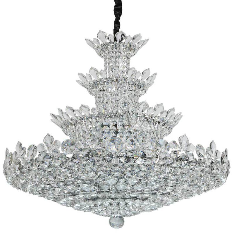 Люстра Griselda Crystal Chandelier 100 Хром Прозрачный Люстра Griselda Crystal Chandelier 100 Хром Прозрачный в Волгограде | Loft Concept