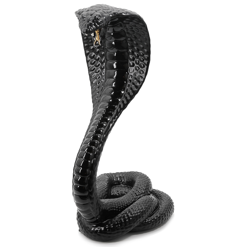Статуэтка COBRA Черный Глянцевое золото Статуэтка COBRA Черный Глянцевое золото в Волгограде | Loft Concept