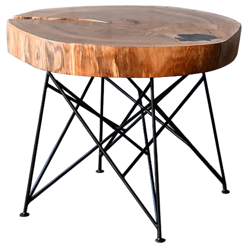 Кофейный стол Vargas Industrial Metal Rust Coffee Table Древесина Черный Кофейный стол Vargas Industrial Metal Rust Coffee Table Древесина Черный в Волгограде | Loft Concept