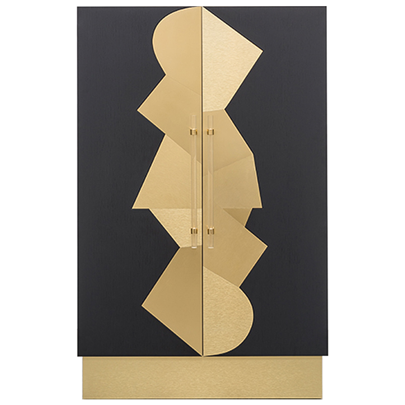 Шкаф COCO ARMOIRE Черный Латунь Прозрачный Шкаф COCO ARMOIRE Черный Латунь Прозрачный в Волгограде | Loft Concept