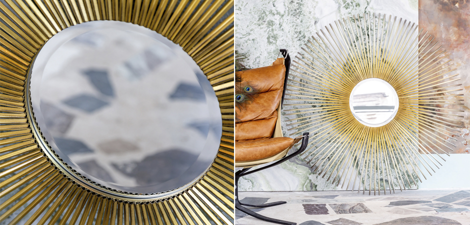 Зеркало Sun Circle Mirror Зеркало Sun Circle Mirror - Loft-Concept в Волгограде
