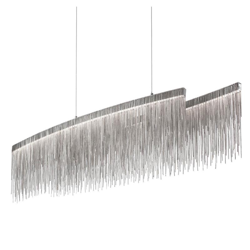 Люстра Atlantis Chain Chandelier Line Chrome Хром Люстра Atlantis Chain Chandelier Line Chrome Хром в Волгограде | Loft Concept