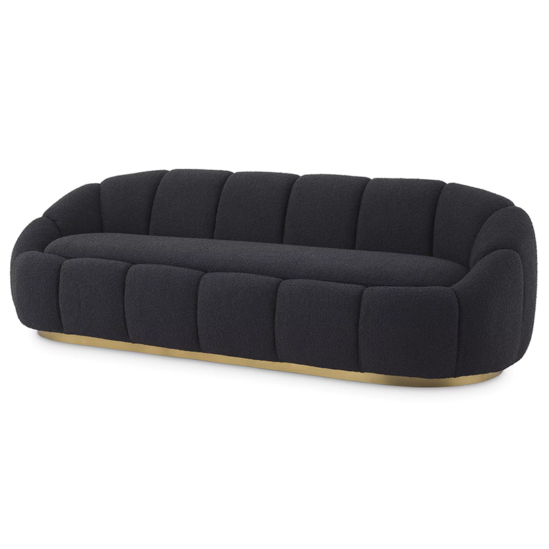 Диван Eichholtz Sofa Inger Black Черный Латунь Диван Eichholtz Sofa Inger Black Черный Латунь в Волгограде | Loft Concept