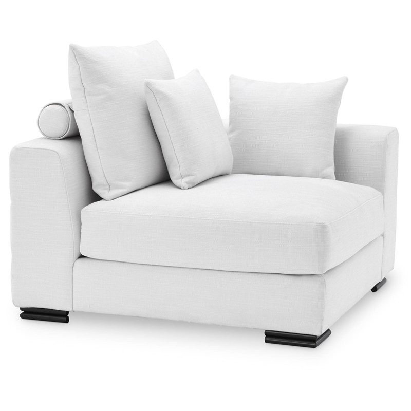 Диван Eichholtz Sofa Clifford Corner white Белый Черный Диван Eichholtz Sofa Clifford Corner white Белый Черный в Волгограде | Loft Concept