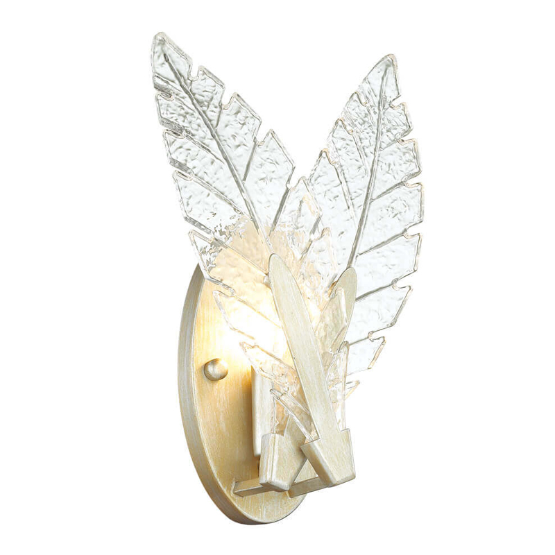 Бра Glass Petals Sconce Золотой Прозрачный (Transparent) Бра Glass Petals Sconce Золотой Прозрачный (Transparent) в Волгограде | Loft Concept