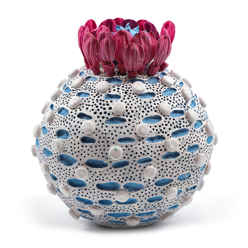 Статуэтка тропический фрукт Tropical Fruit Round Flower Blue Голубой Белый Розовый Статуэтка тропический фрукт Tropical Fruit Round Flower Blue Голубой Белый Розовый в Волгограде | Loft Concept