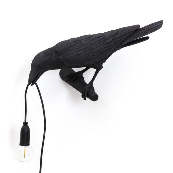 Бра Seletti Bird Lamp Black Looking Черный Бра Seletti Bird Lamp Black Looking Черный в Волгограде | Loft Concept