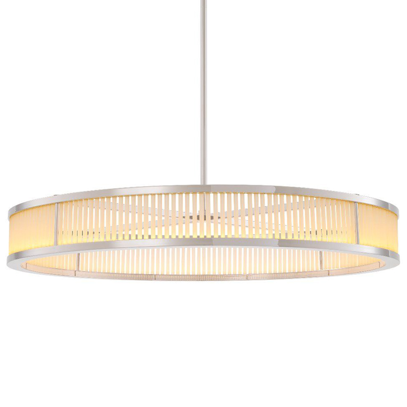 Люстра Eichholtz Chandelier Thibaud L Nickel Никель Белое матовое стекло Люстра Eichholtz Chandelier Thibaud L Nickel Никель Белое матовое стекло в Волгограде | Loft Concept