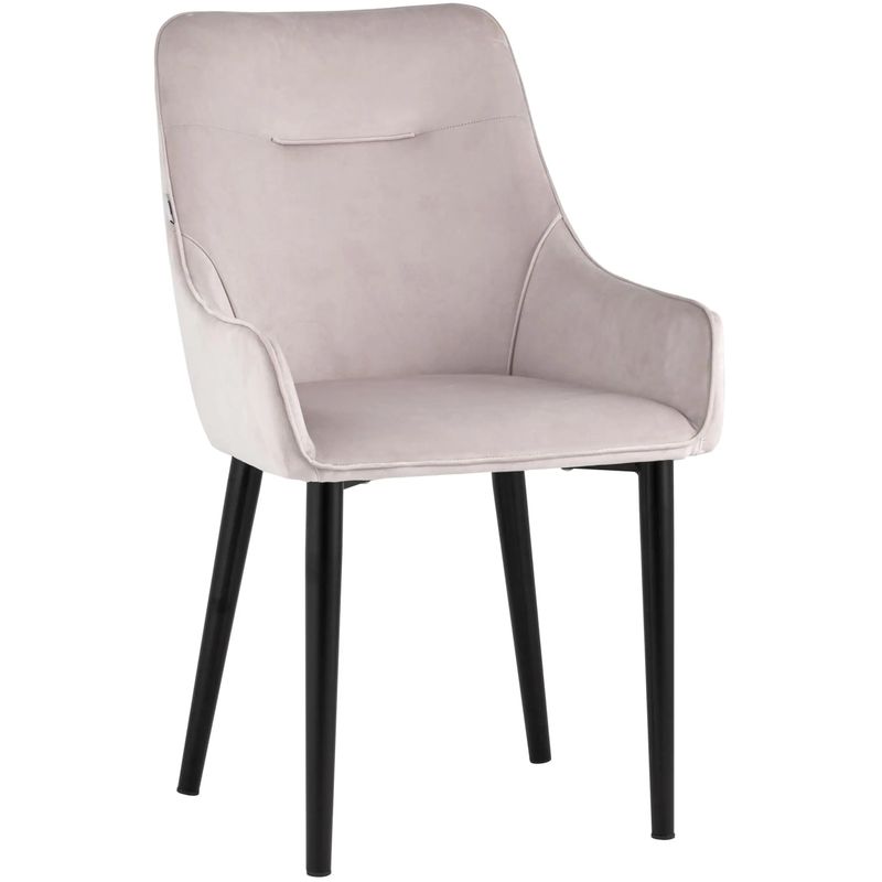 Стул Joan Chair Светло-Розовый Велюр Розовый пастельный Черный Стул Joan Chair Светло-Розовый Велюр Розовый пастельный Черный в Волгограде | Loft Concept