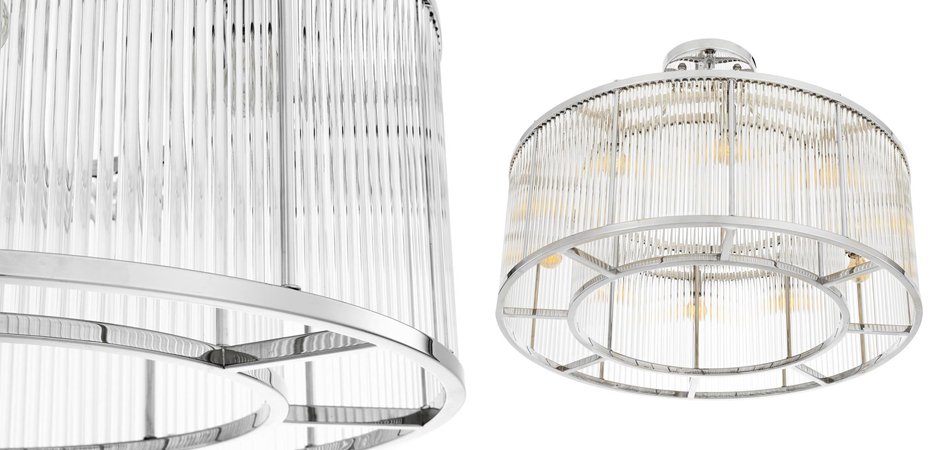 Потолочный светильник Ceiling Lamp Bernardi Nickel Потолочный светильник Ceiling Lamp Bernardi Nickel - Loft-Concept в Волгограде