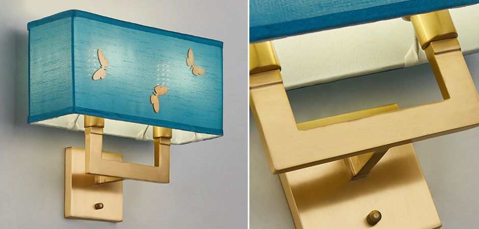 Бра с бабочками Butterflies Blue Background Wall Lamp 2 Бра с бабочками Butterflies Blue Background Wall Lamp 2 - Loft-Concept в Волгограде