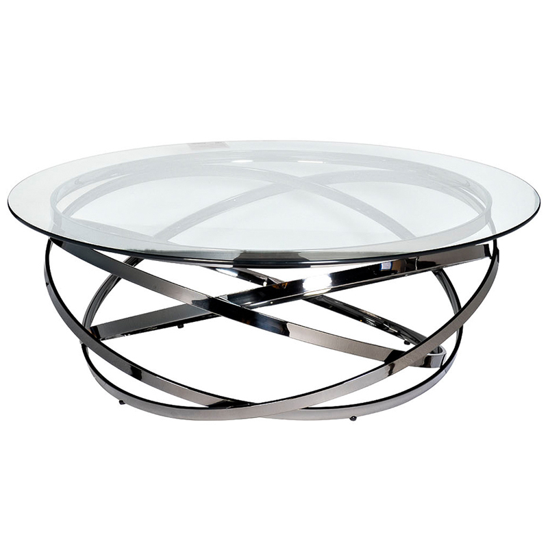 Кофейный стол Santino Coffee Table Нержавеющая сталь Прозрачное Стекло Кофейный стол Santino Coffee Table Нержавеющая сталь Прозрачное Стекло в Волгограде | Loft Concept