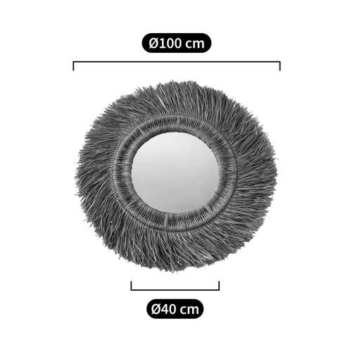 Зеркало из ротанга и сизаля WICKER MIRROR 100 в Волгограде