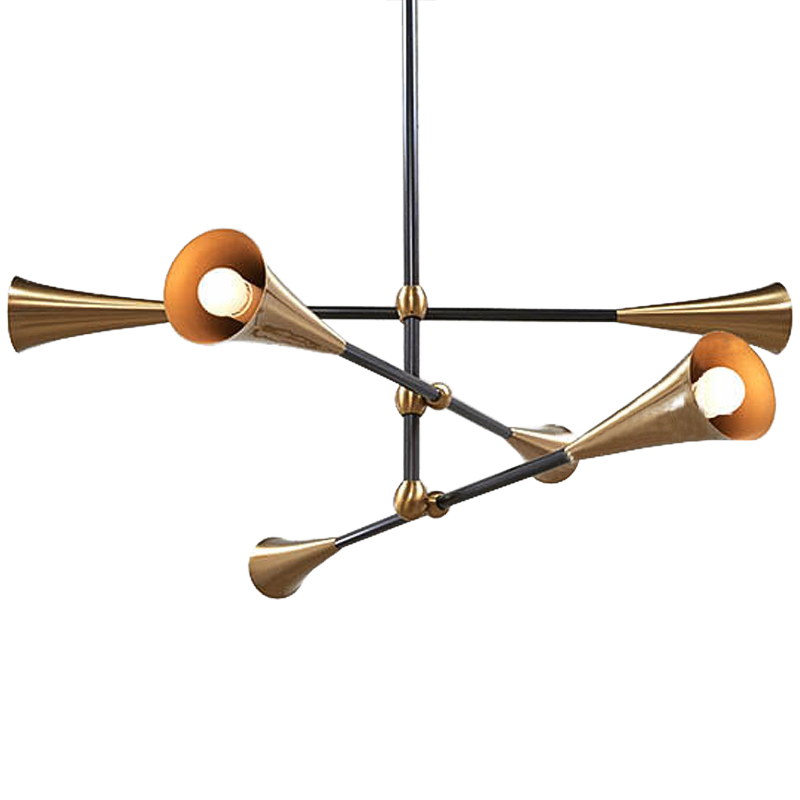 Люстра Sigrade Chandeliers Черный Латунь Люстра Sigrade Chandeliers Черный Латунь в Волгограде | Loft Concept