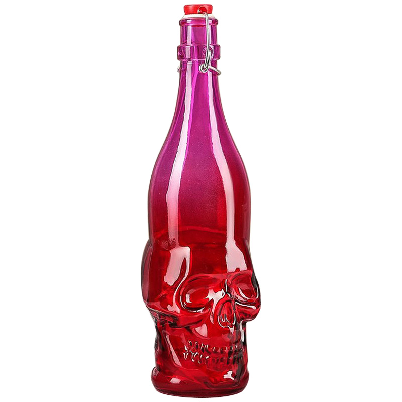 Бутылка с крышкой Scull Красный Розовый Бутылка с крышкой Scull Красный Розовый в Волгограде | Loft Concept