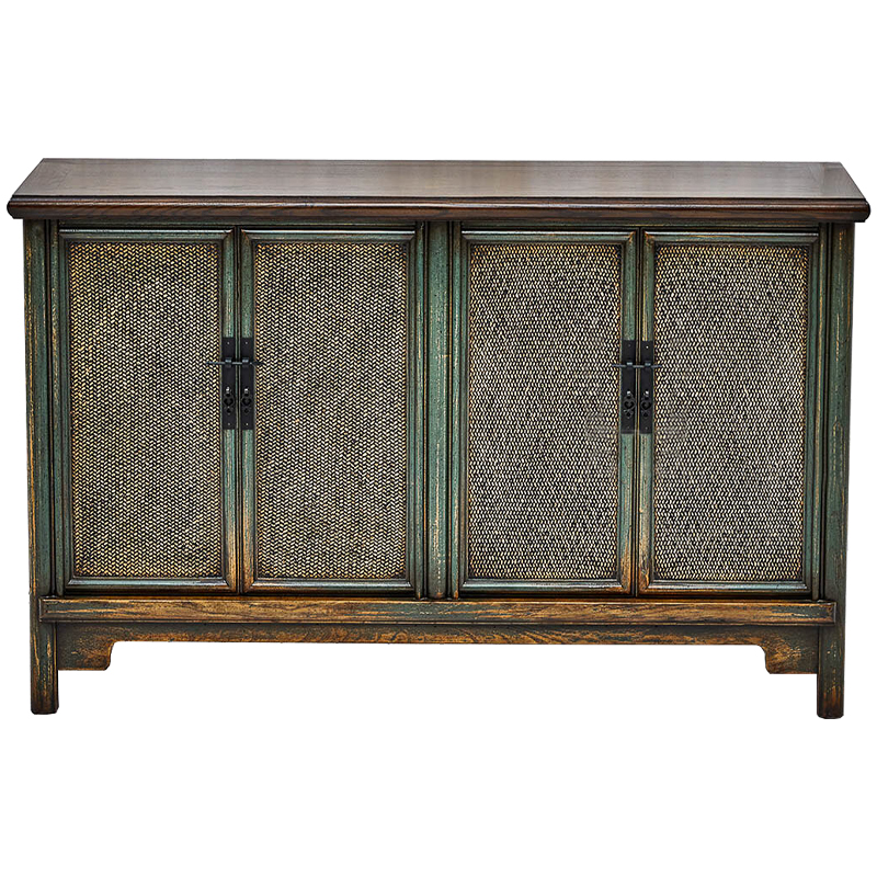 Комод в винтажном стиле дерево и ротанг Brindja chest of drawers Коричневый винтаж Винтажный голубой Комод в винтажном стиле дерево и ротанг Brindja chest of drawers Коричневый винтаж Винтажный голубой в Волгограде | Loft Concept