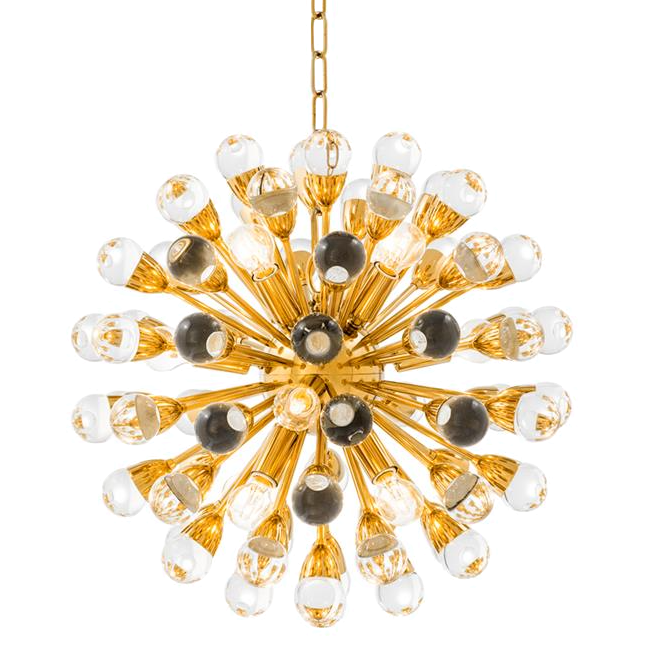 Люстра Chandelier Antares S Gold Золотой Прозрачный Люстра Chandelier Antares S Gold Золотой Прозрачный в Волгограде | Loft Concept