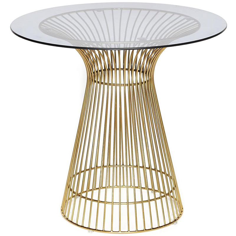 Обеденный стол Platner table gold Золотой Прозрачный Обеденный стол Platner table gold Золотой Прозрачный в Волгограде | Loft Concept