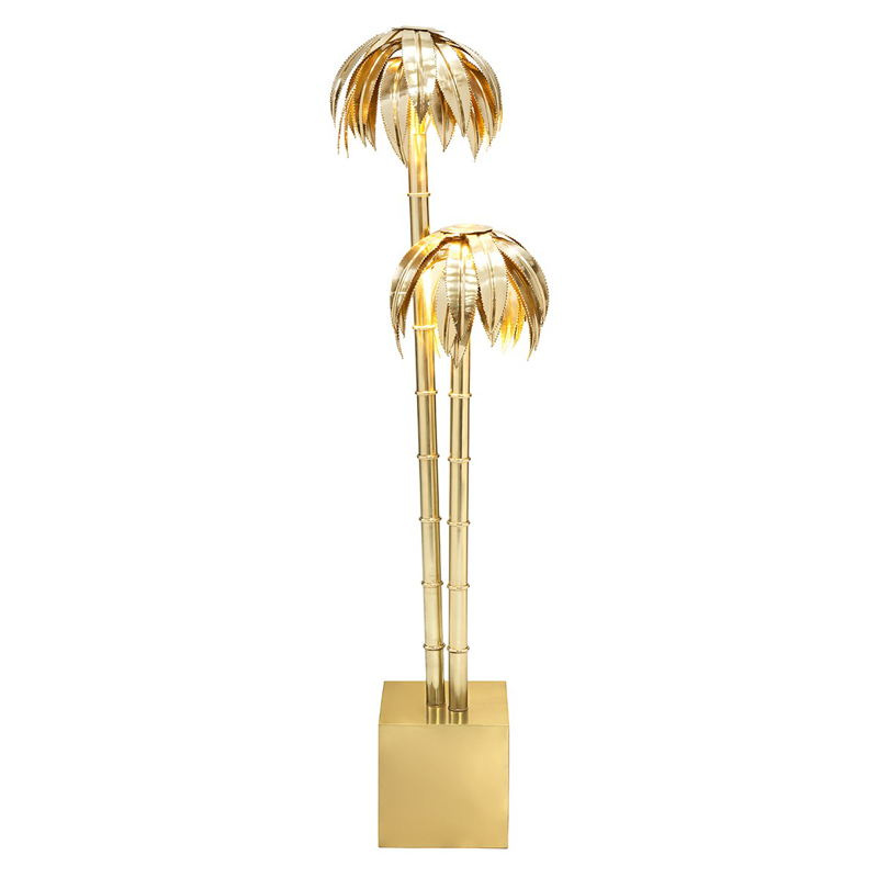 Торшер FLOOR LAMP PALMERY X2 Brass Латунь в Волгограде | Loft Concept 