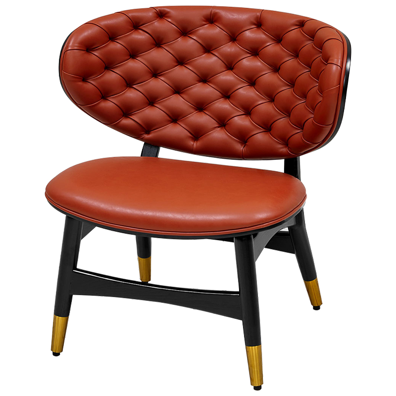 Кресло Chaney Armchair Паприка Черный Золотой Кресло Chaney Armchair Паприка Черный Золотой в Волгограде | Loft Concept