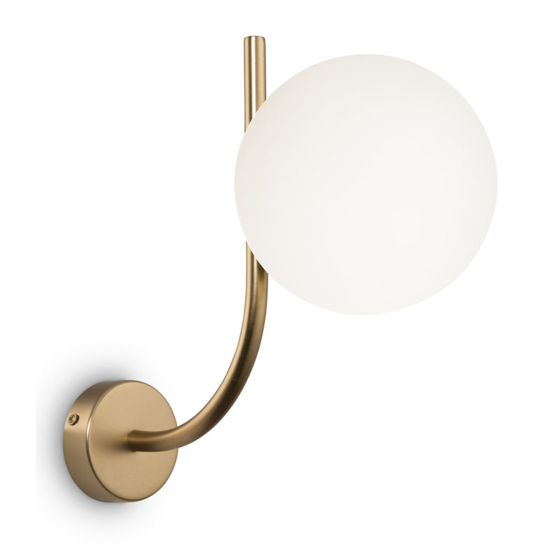 Бра Felicitat Sconce Латунь Белый Бра Felicitat Sconce Латунь Белый в Волгограде | Loft Concept