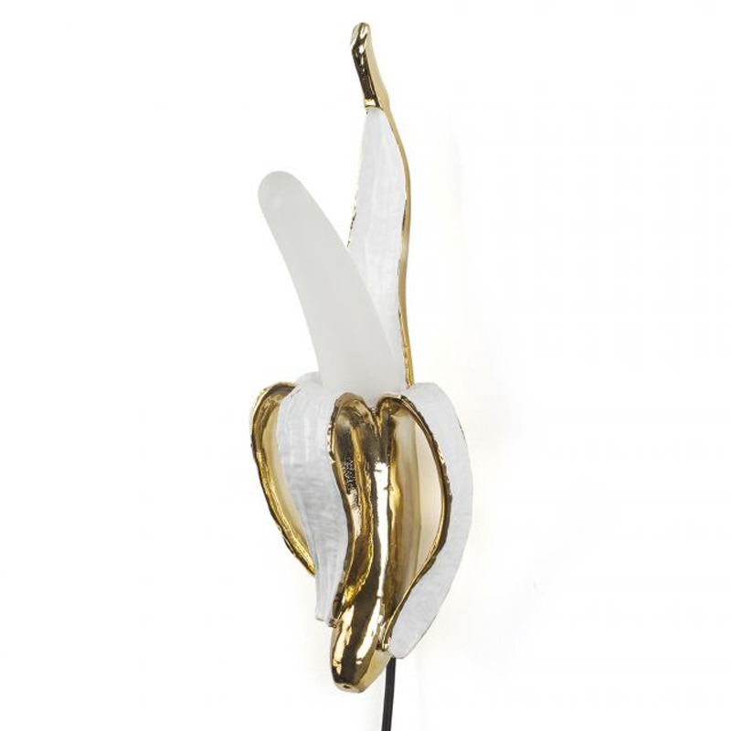 Бра Seletti Banana Lamp Phooey Глянцевое золото Белый Бра Seletti Banana Lamp Phooey Глянцевое золото Белый в Волгограде | Loft Concept
