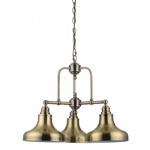 Люстра Bell Marine Chandelier 3 Латунь Античная полированная Люстра Bell Marine Chandelier 3 Латунь Античная полированная в Волгограде | Loft Concept