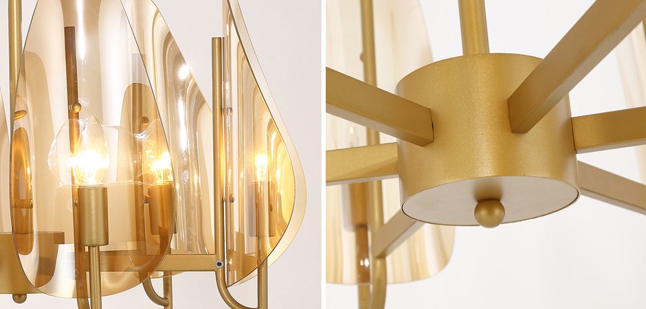 Люстра Chandelier Max Ingrand Fontana Arte Amber glass Люстра Chandelier Max Ingrand Fontana Arte Amber glass - Loft-Concept в Волгограде