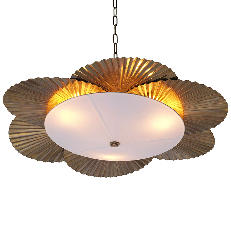 Люстра Eichholtz Chandelier Oriental Латунь Белый Люстра Eichholtz Chandelier Oriental Латунь Белый в Волгограде | Loft Concept