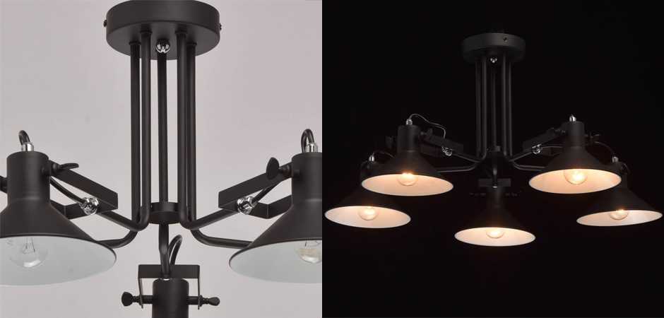 Потолочный светильник Rotating Light Black Потолочный светильник Rotating Light Black - Loft-Concept в Волгограде