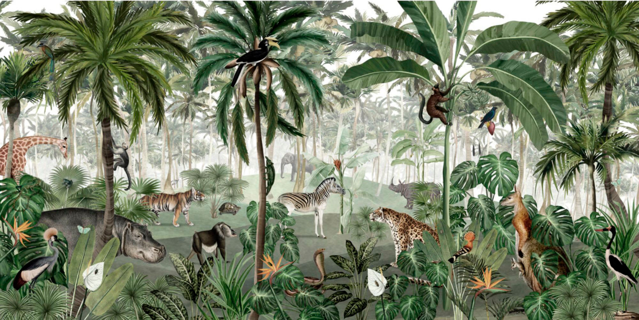 Обои ручная роспись Jungle Lookbook - постер Loft-Concept в Волгограде