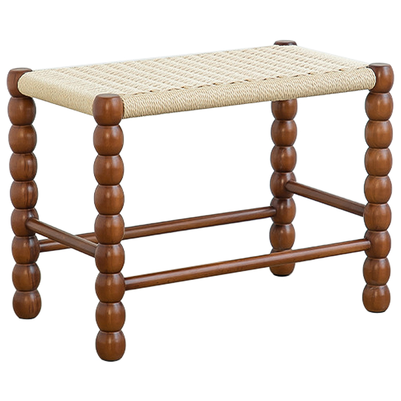 Банкетка French Corner Banquet Brown 60 см Коричневый Бежевый Банкетка French Corner Banquet Brown 60 см Коричневый Бежевый в Волгограде | Loft Concept