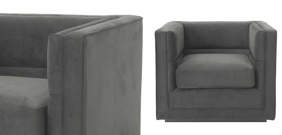 Кресло Eichholtz Сhair Adonia Anthracite Кресло Eichholtz Сhair Adonia Anthracite - Loft-Concept в Волгограде