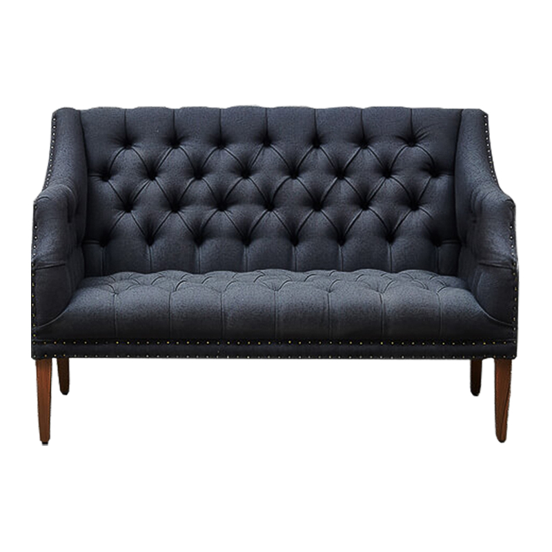 Диван Morton Capitone Sofa темно-серый лен Коричневый Серый Диван Morton Capitone Sofa темно-серый лен Коричневый Серый в Волгограде | Loft Concept
