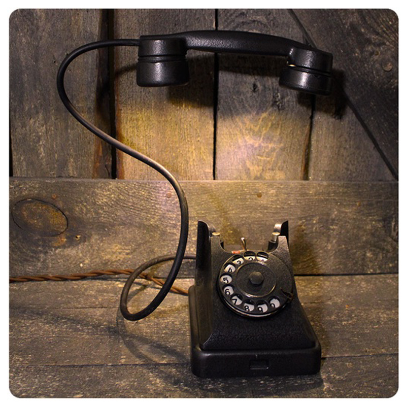 Настольная лампа Soviet Telephone I Черный Настольная лампа Soviet Telephone I Черный в Волгограде | Loft Concept