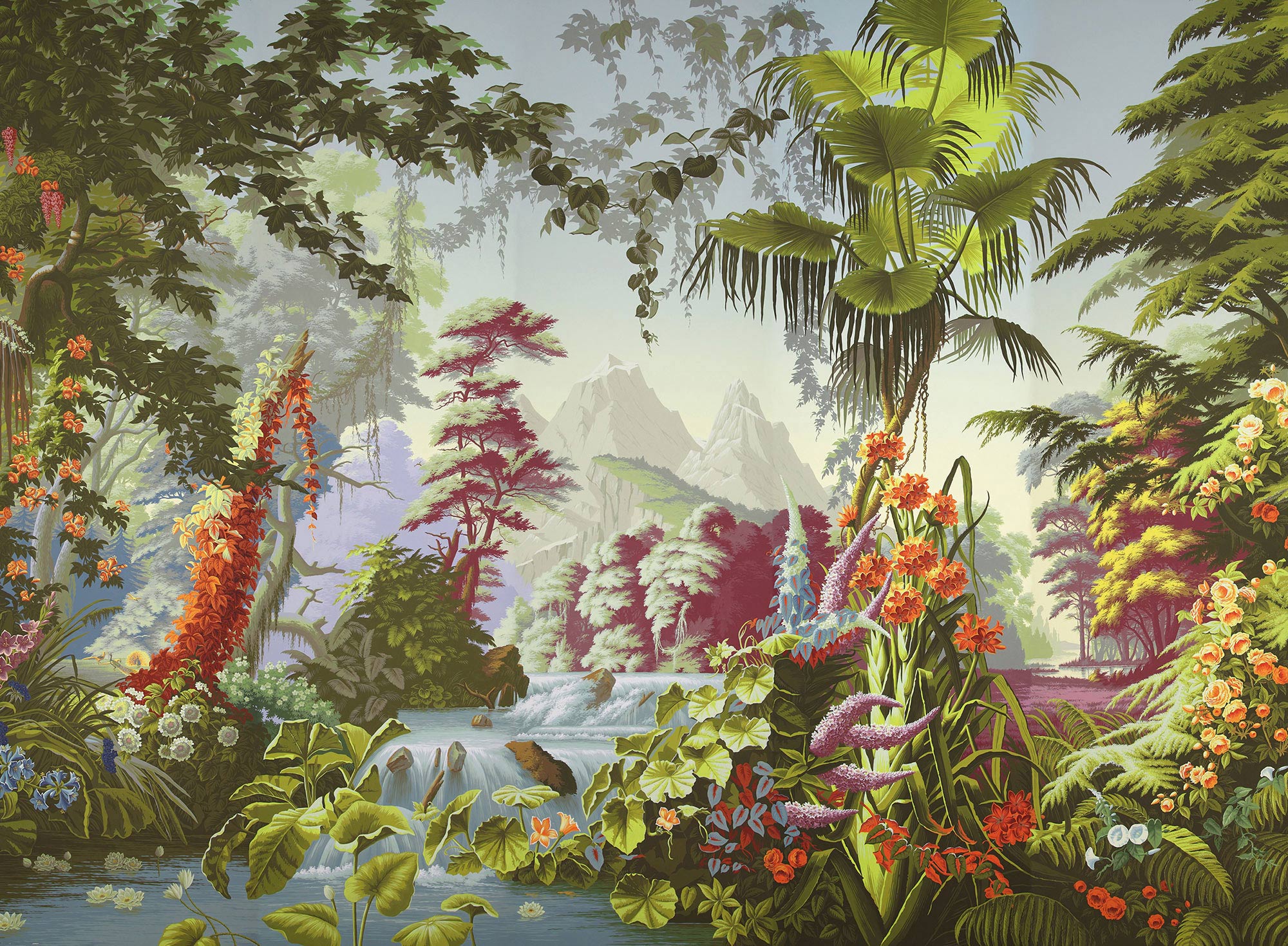 Обои ручная роспись L'Eden Paradiso on scenic paper Обои ручная роспись L'Eden Paradiso on scenic paper - постер Loft-Concept в Волгограде