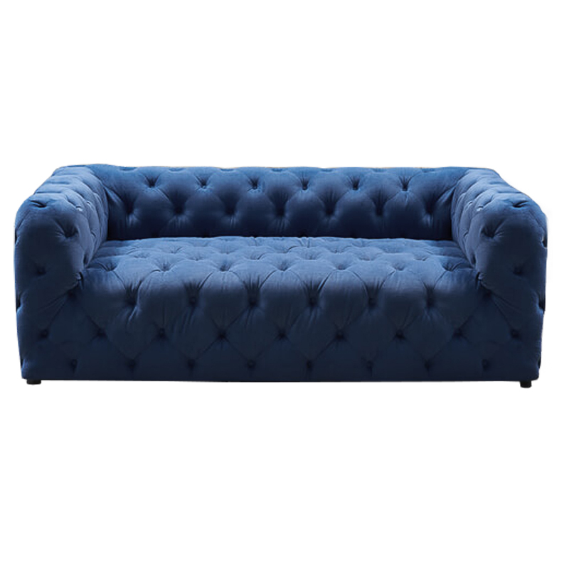 Диван Soho tufted blue velor Синий Диван Soho tufted blue velor Синий в Волгограде | Loft Concept
