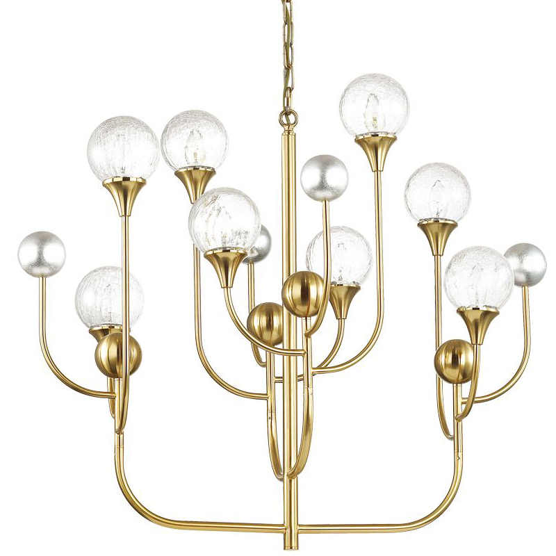 Люстра Benniga Chandelier 8 Золотой Прозрачный (Transparent) Люстра Benniga Chandelier 8 Золотой Прозрачный (Transparent) в Волгограде | Loft Concept