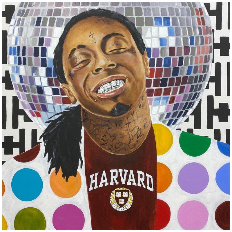 Картина Harvard Disco Weezy Мульти Картина Harvard Disco Weezy Мульти в Волгограде | Loft Concept