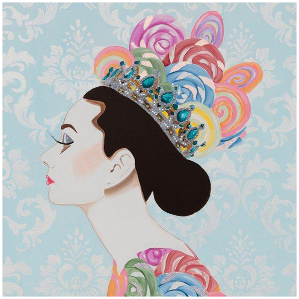 Картина Audrey with Lollipop Crown Мульти Картина Audrey with Lollipop Crown Мульти в Волгограде | Loft Concept