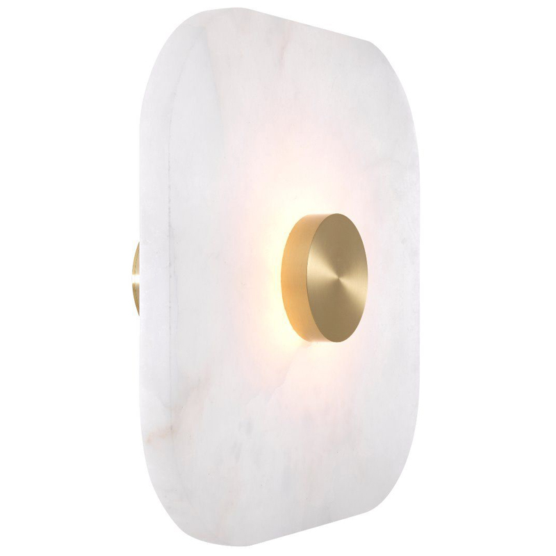 Бра Eichholtz Wall Lamp Aguaron L Латунь Белый Бра Eichholtz Wall Lamp Aguaron L Латунь Белый в Волгограде | Loft Concept