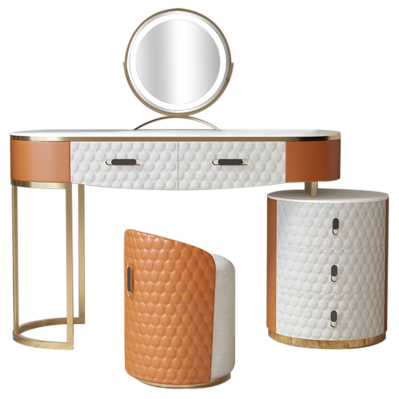 Трельяж Kathryn Bedroom Dressing Table Orange Белый Оранжевый Золотой Трельяж Kathryn Bedroom Dressing Table Orange Белый Оранжевый Золотой в Волгограде | Loft Concept