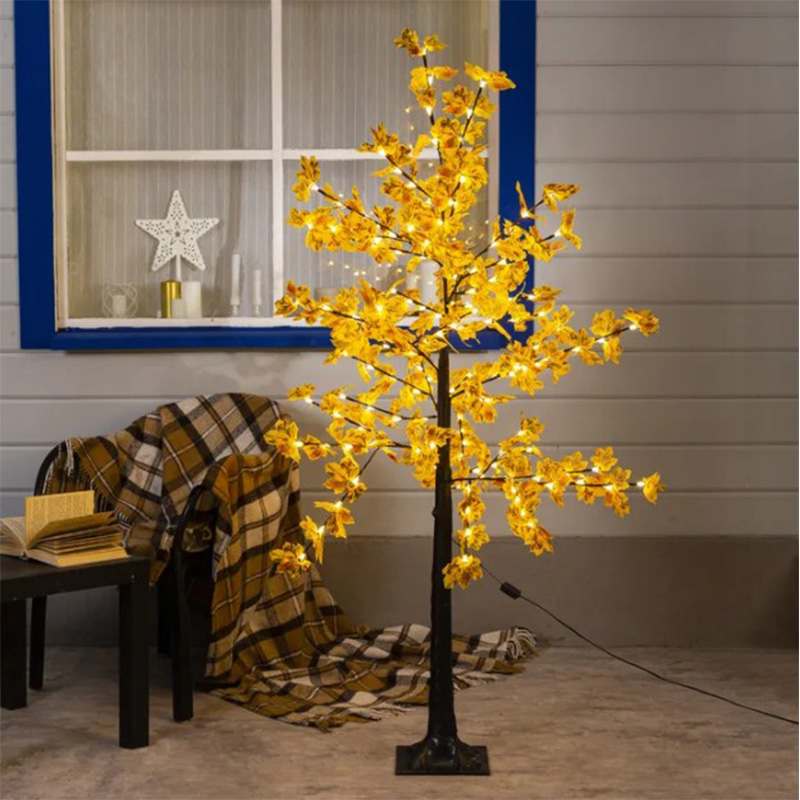 Светодиодное дерево Maple Yellow Желтый Черный в Волгограде | Loft Concept 