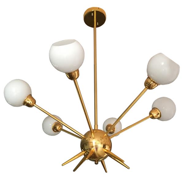 Люстра Mace Chandelier Глянцевое золото Белый Люстра Mace Chandelier Глянцевое золото Белый в Волгограде | Loft Concept