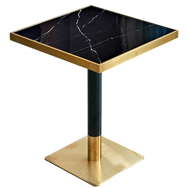 Обеденный стол Bjorn Table Square Черный Латунь сатинированная Обеденный стол Bjorn Table Square Черный Латунь сатинированная в Волгограде | Loft Concept