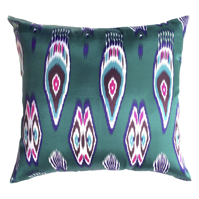 Подушка Bright Ikat Emerald Мульти Подушка Bright Ikat Emerald Мульти в Волгограде | Loft Concept
