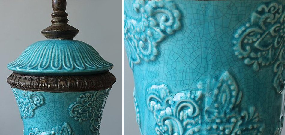 Кубок с крышкой керамика Turquoises Cup Кубок с крышкой керамика Turquoises Cup - Loft-Concept в Волгограде