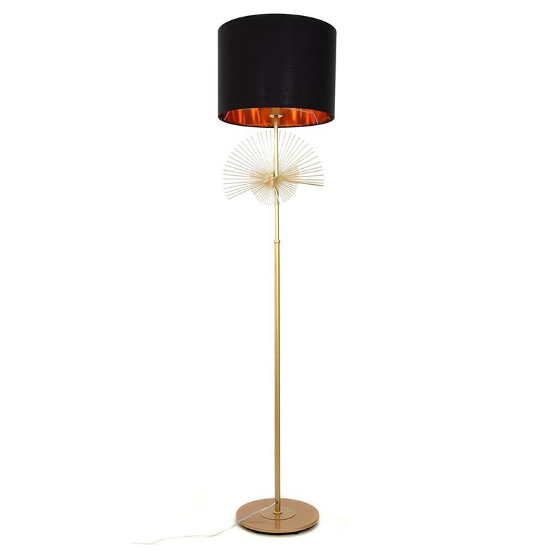 Торшер Genoveva Floor lamp black Черный Золотой Торшер Genoveva Floor lamp black Черный Золотой в Волгограде | Loft Concept